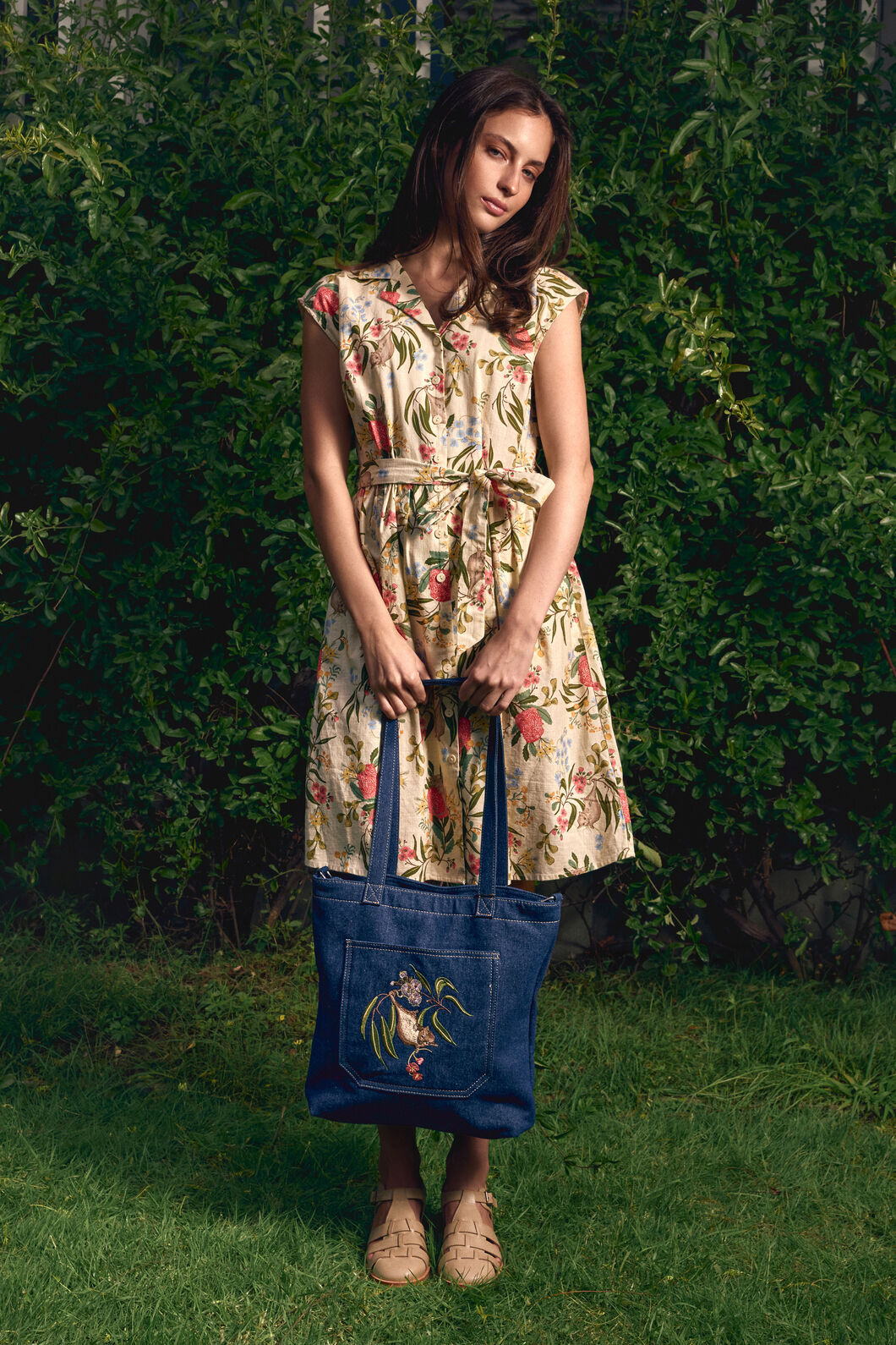 Princess Highway - Pygmy Possum Embroidered Bag - indigo