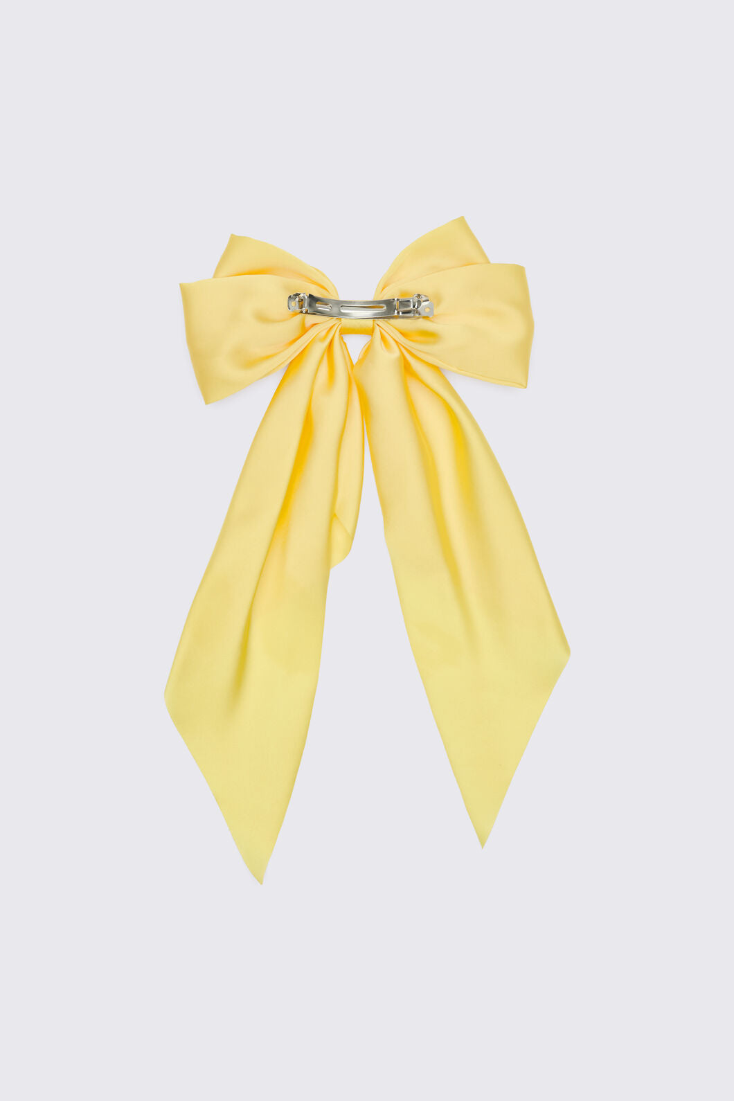 Princess Highway - Satin Bow Barrette Hair Clip - yellow