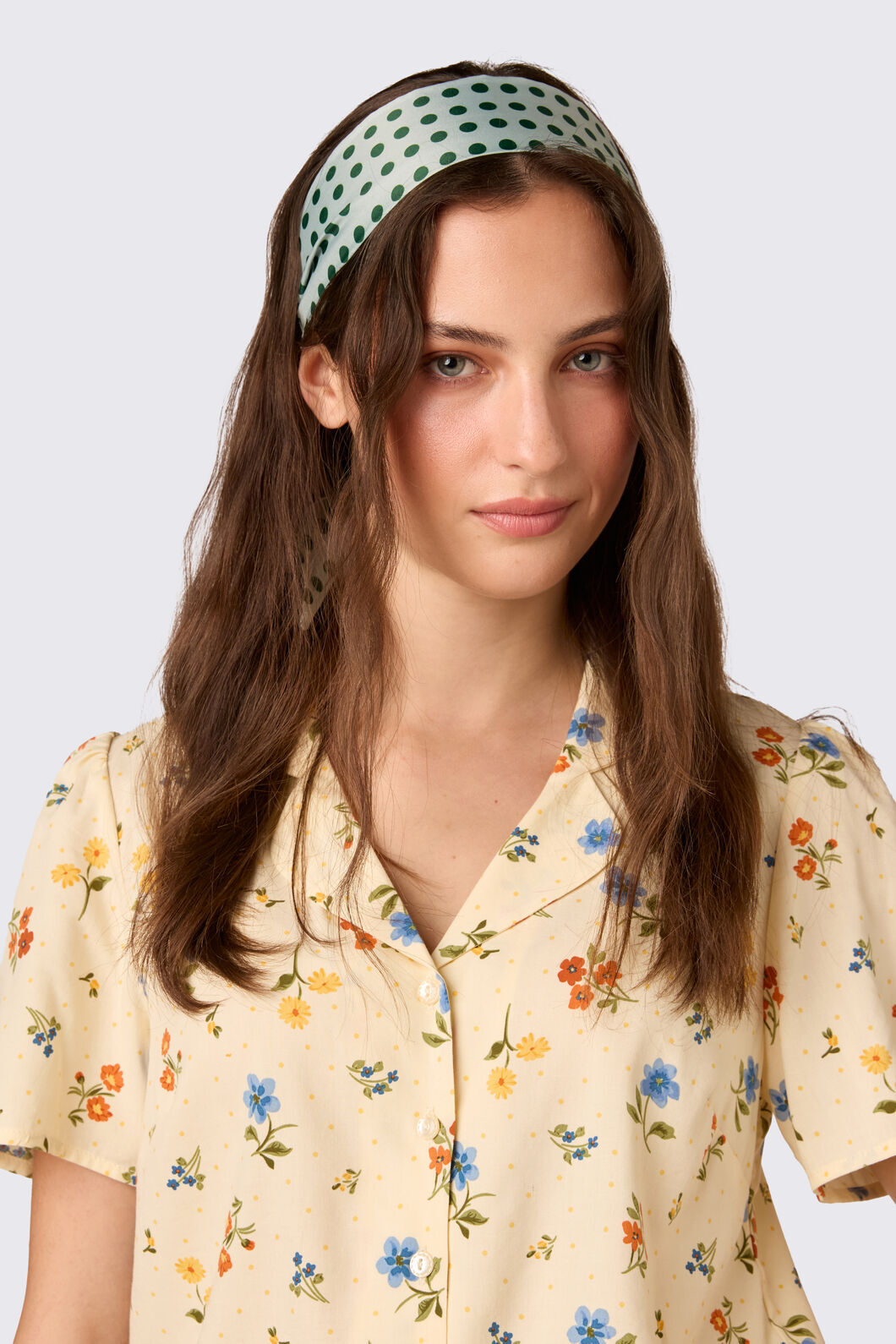 Princess Highway - Spot Narrow Headscarf - green