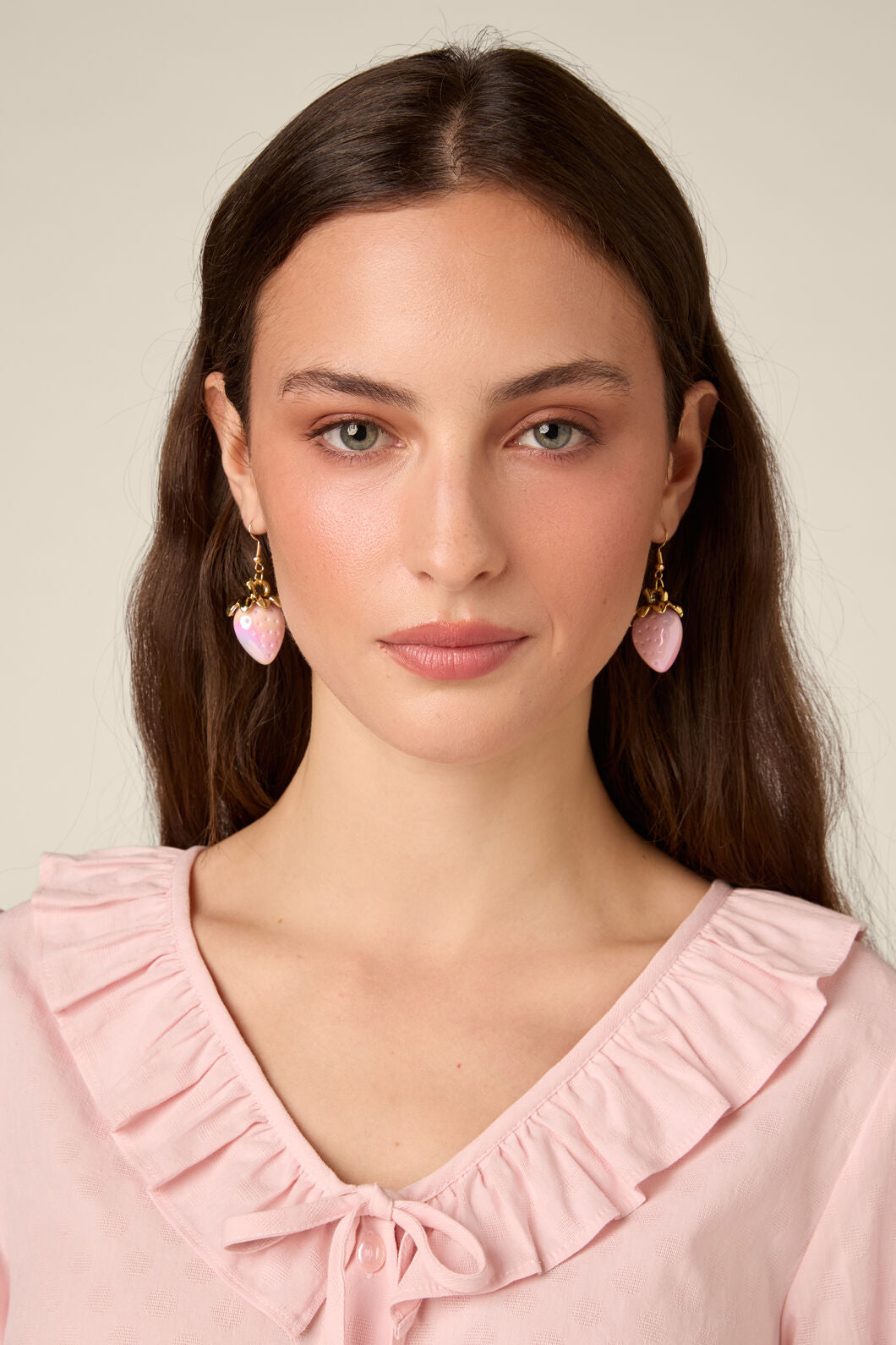Princess Highway - Pink Strawberry Earrings - pink