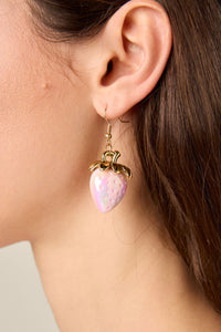Princess Highway - Pink Strawberry Earrings - pink