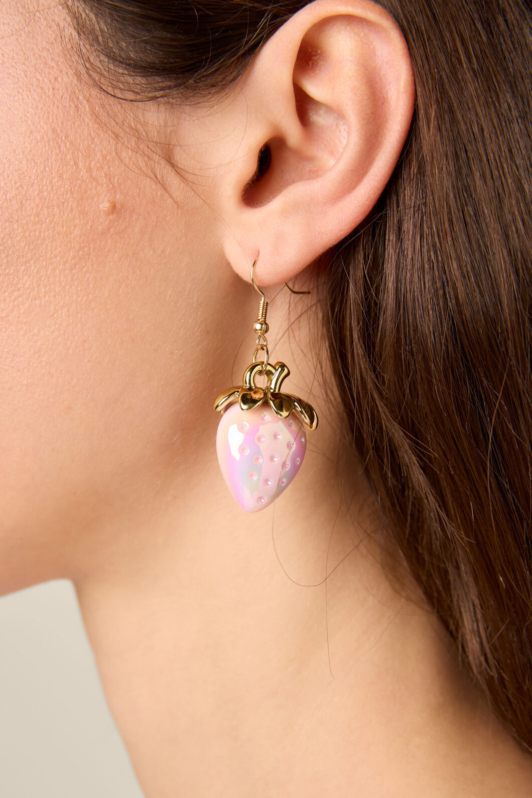 Princess Highway - Pink Strawberry Earrings - pink