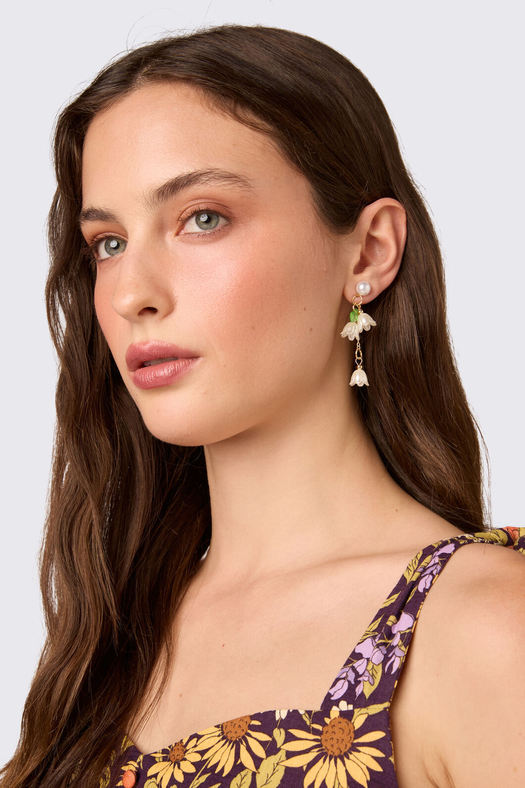 Princess Highway - White Tulip Earrings - white