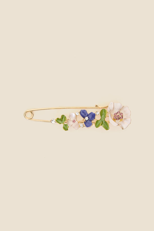 Princess Highway - Flower Kilt Brooch - lilac