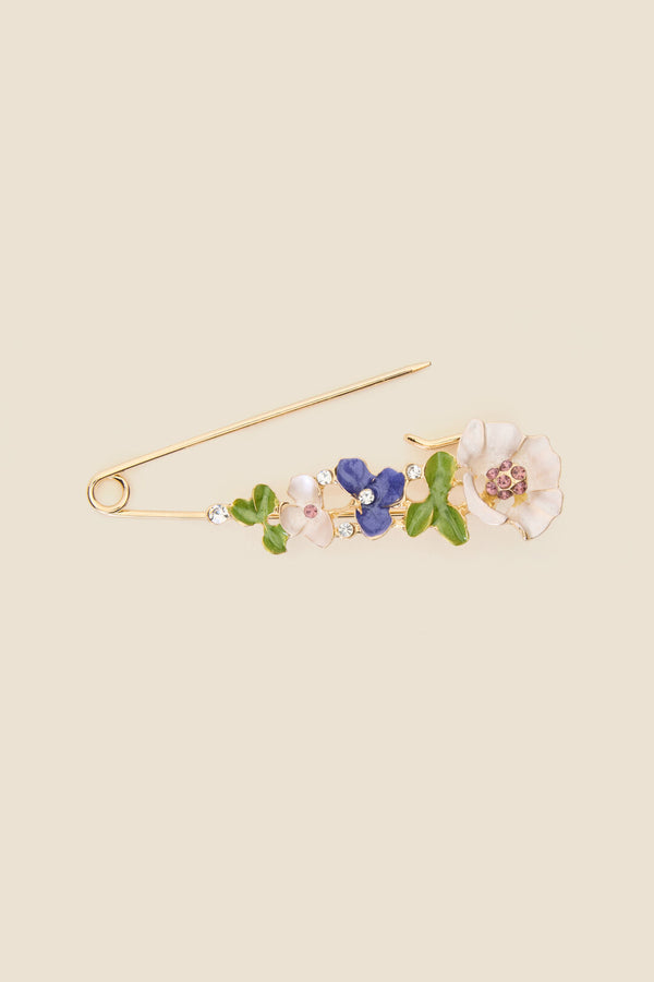 Princess Highway - Flower Kilt Brooch - lilac