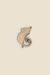 Princess Highway - Sleeping Pygmy Possum Pin - natural