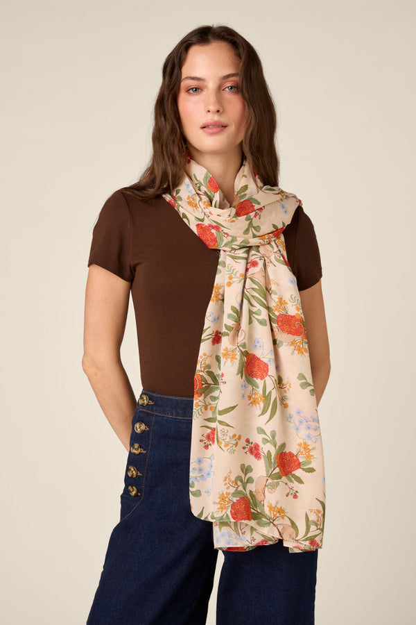 Princess Highway - Pygmy Possum Soft Scarf - cream