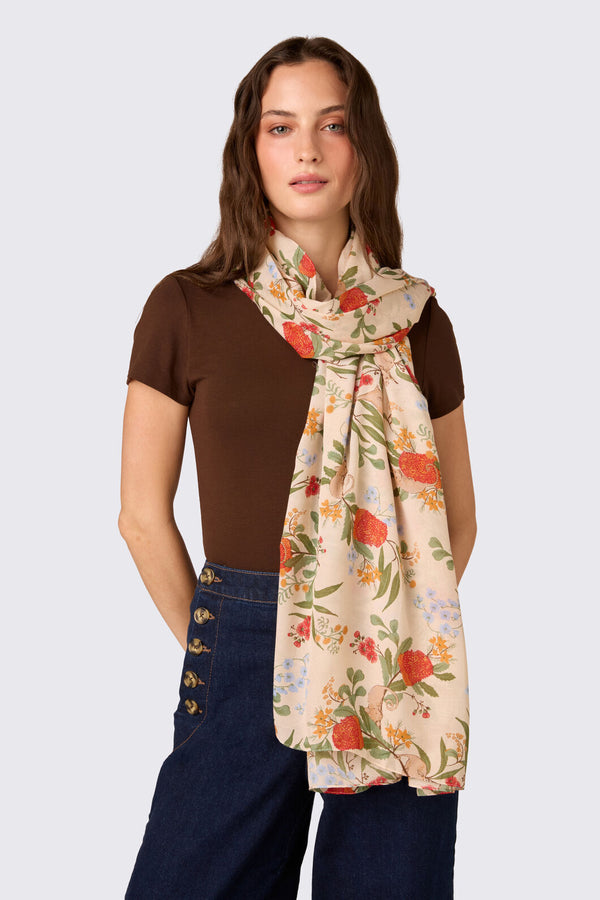 Princess Highway - Pygmy Possum Soft Scarf - cream