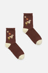 Princess Highway - Dachshund Sock - chocolate