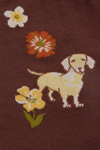 Princess Highway - Dachshund Sock - chocolate