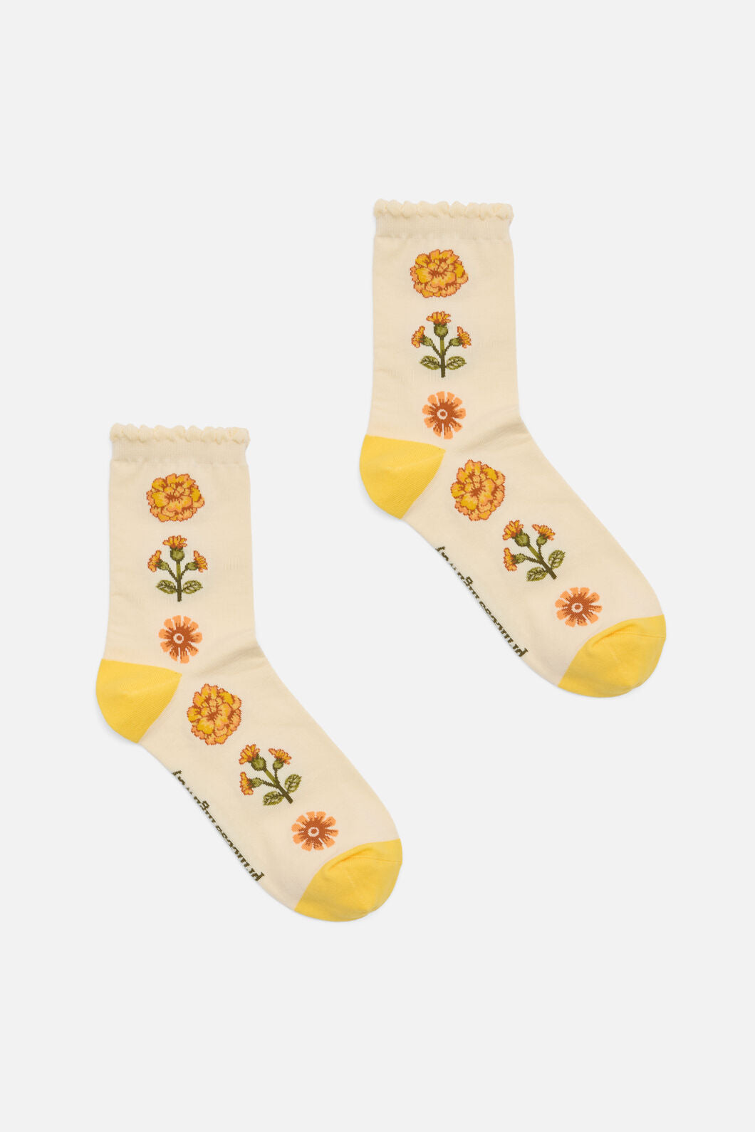 Princess Highway - Cream Luxe Marigold Sock - cream