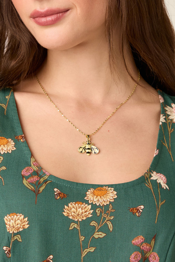 Princess Highway - Bee Necklace - gold
