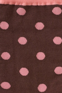Princess Highway - Chocolate Polka Dot Sock - chocolate