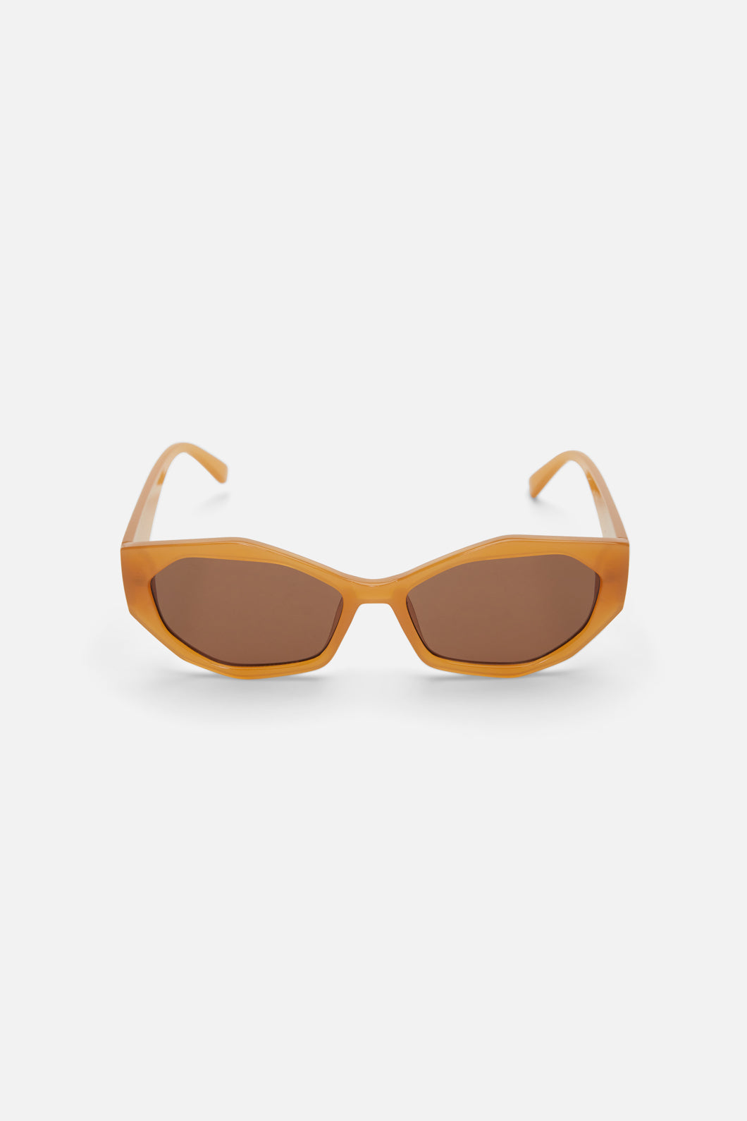 Princess Highway - Edgy Cats Eye Sunglasses - tan