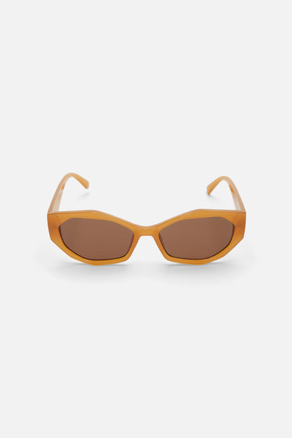 Princess Highway - Edgy Cats Eye Sunglasses - tan