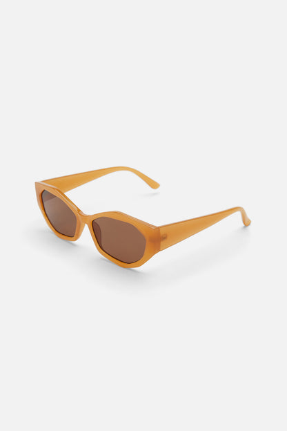 Princess Highway - Edgy Cats Eye Sunglasses - tan
