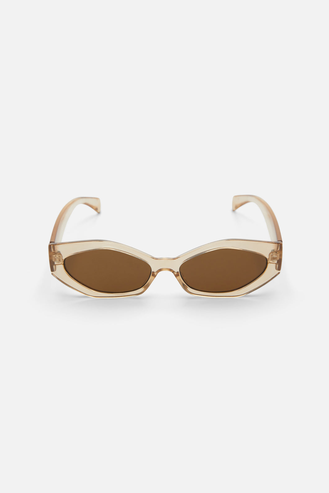 Princess Highway - Edgy Small Cat Sunglasses - champagne