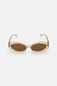 Princess Highway - Edgy Small Cat Sunglasses - champagne