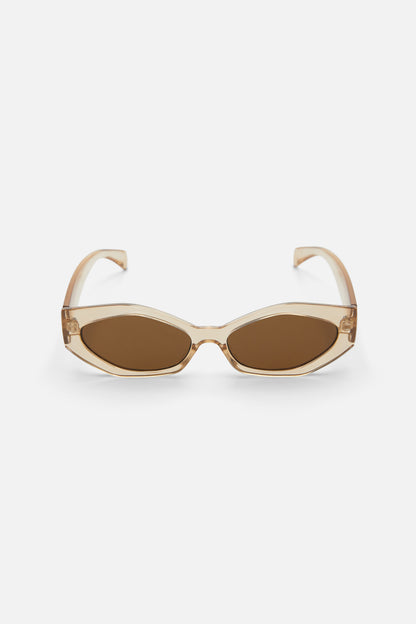 Princess Highway - Edgy Small Cat Sunglasses - champagne