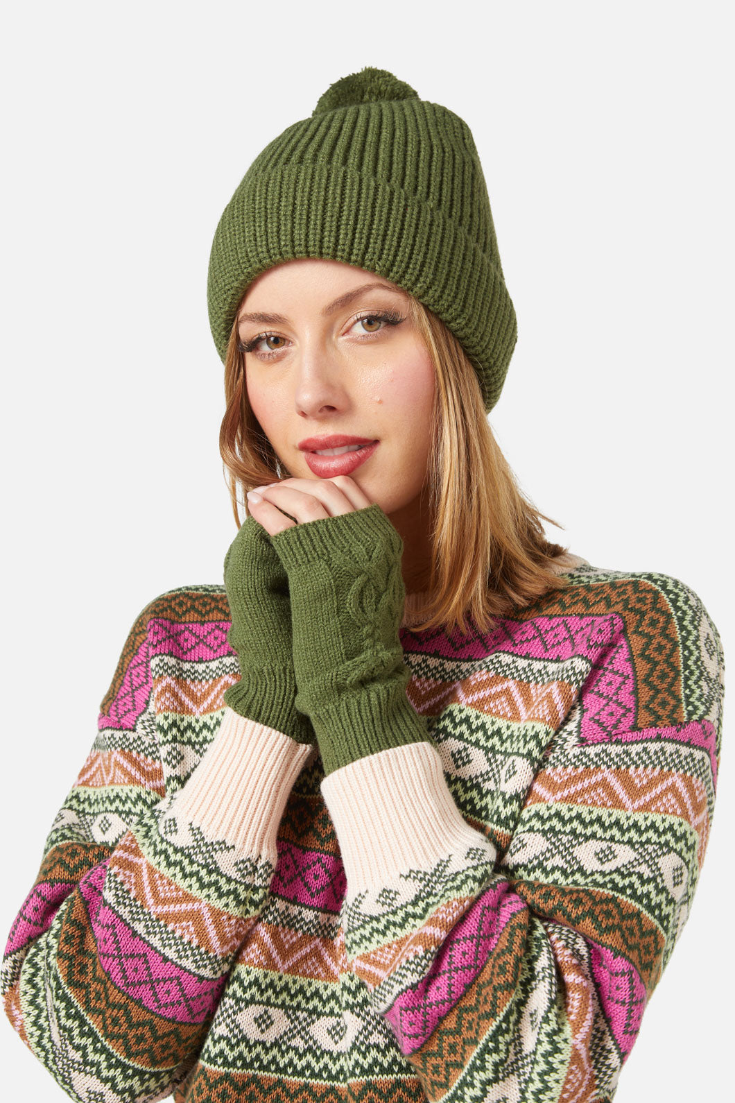 Princess Highway - Pom Beanie - olive