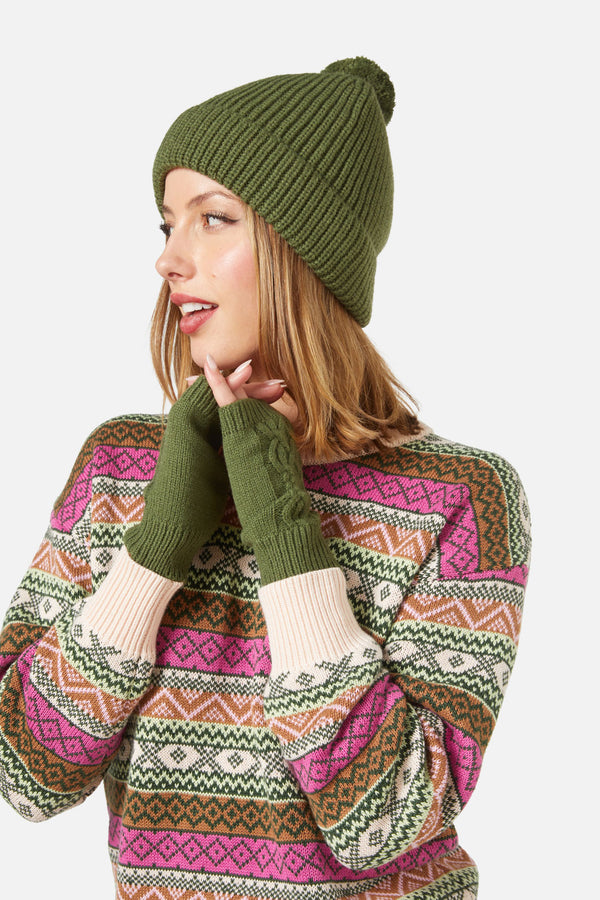 Princess Highway - Pom Beanie - olive
