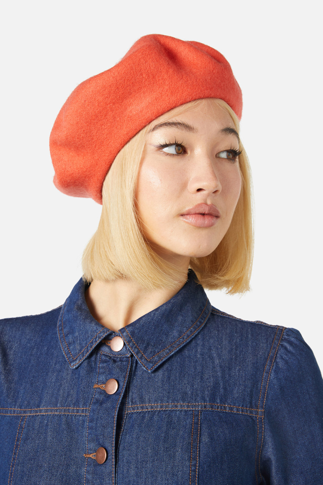 Princess Highway - Colour Wool Beret - orange