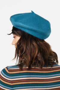 Princess Highway - Colour Wool Beret - teal