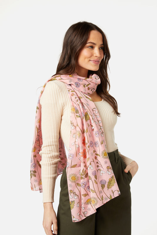 Princess Highway - Spring Garden Scarf - pink