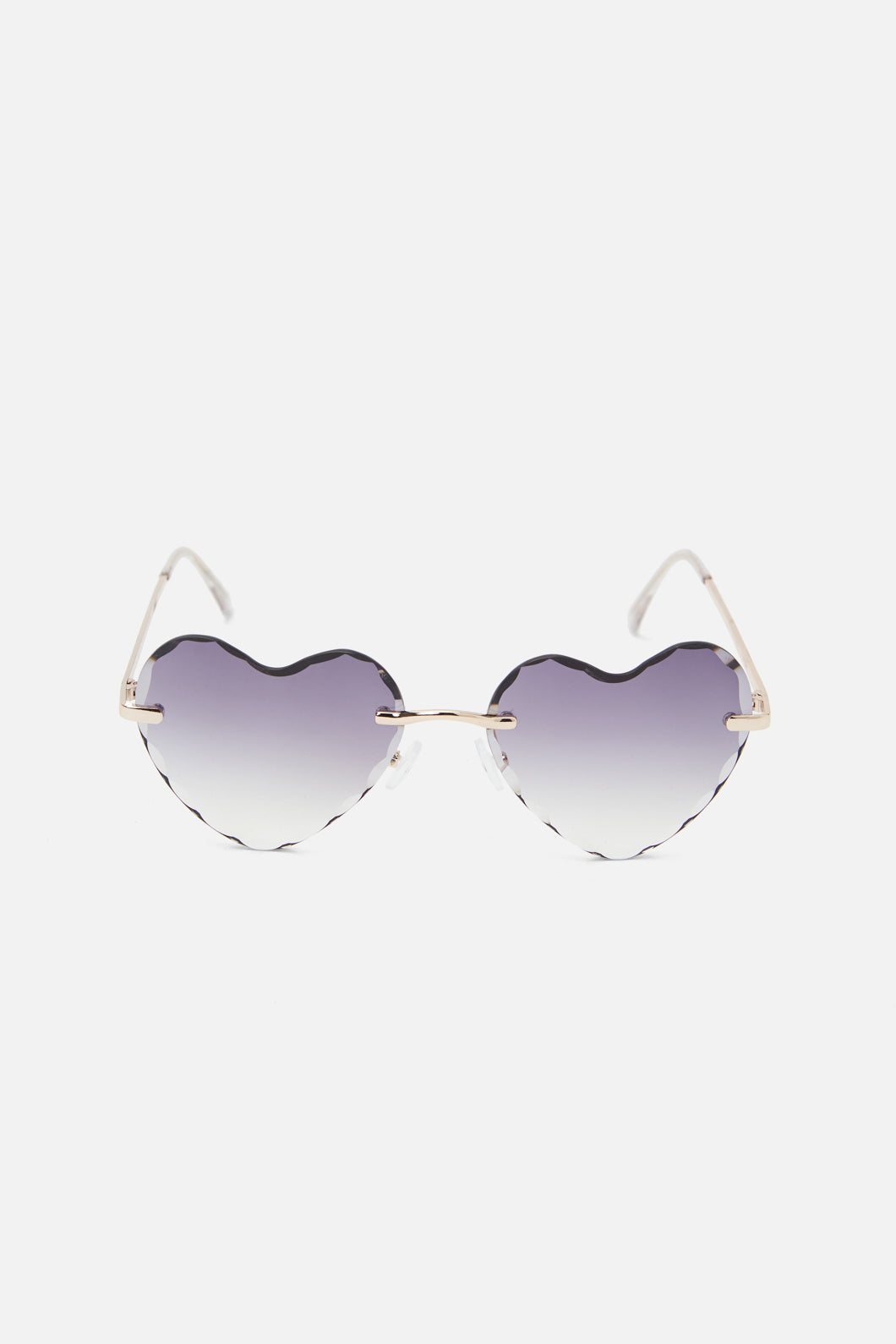 Princess Highway - Cool Grey Heart Sunglasses - cool-grey