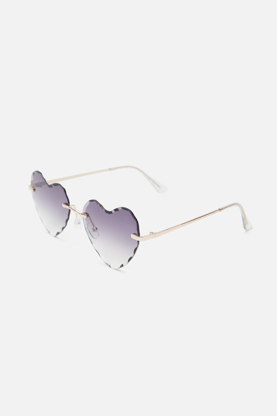 Princess Highway - Cool Grey Heart Sunglasses - cool-grey