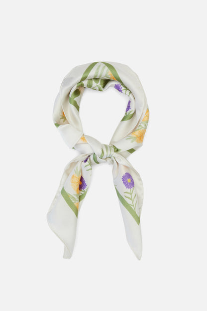 Princess Highway - Bottle Brush Satin Scarf - cream