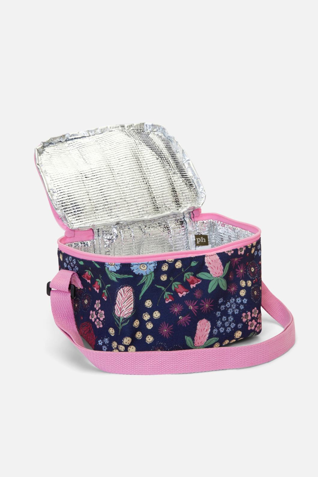 Princess Highway - Bouquet Lunch Bag - navy