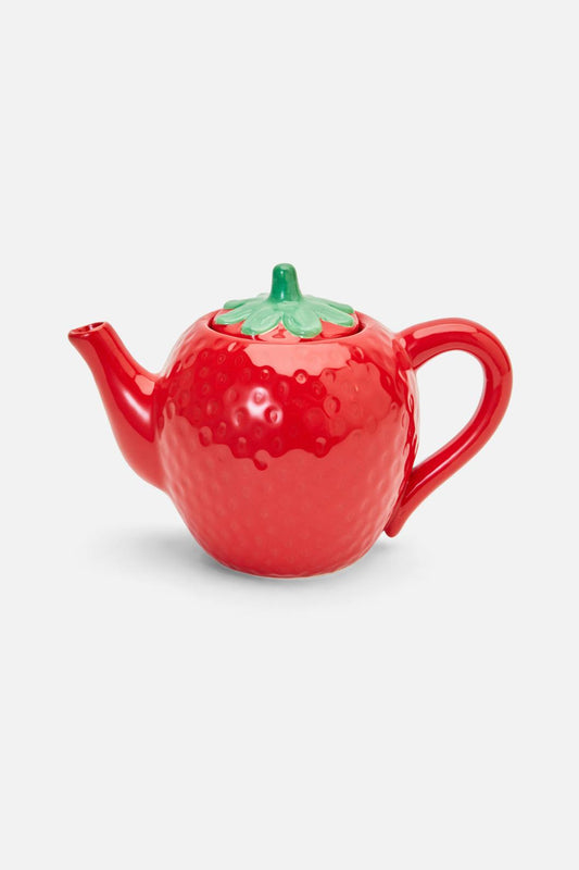 Princess Highway - Strawberry Teapot - red