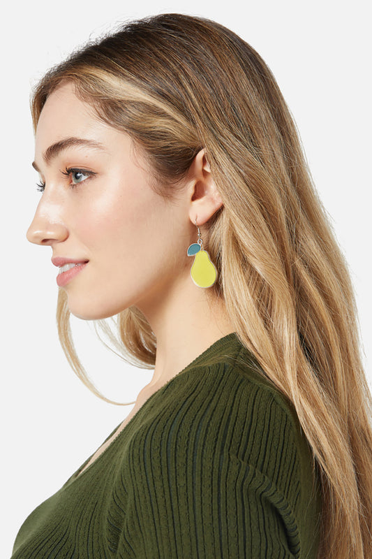 Princess Highway - Pear Earrings - yellow