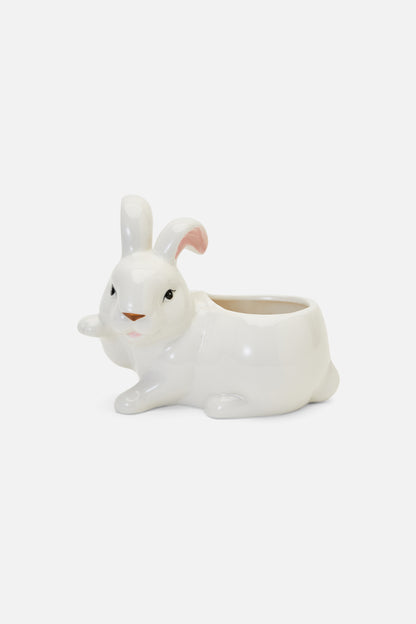 Princess Highway - Bunny Planter - white