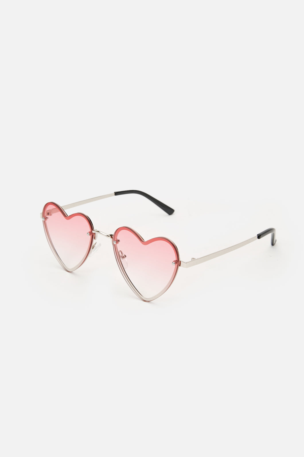 Princess Highway - Rose Fade Heart Sunglasses - rose