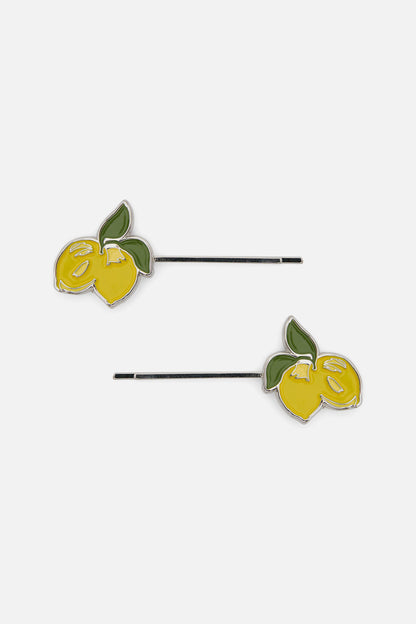 Princess Highway - Lemon Hair Clips - lemon