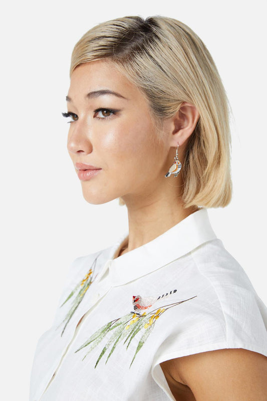 Princess Highway - Zebra Finch Earrings - multi