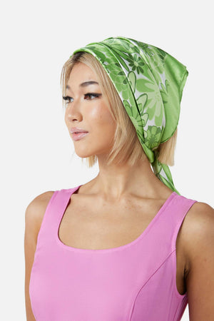 Princess Highway - Justine Satin Scarf - green