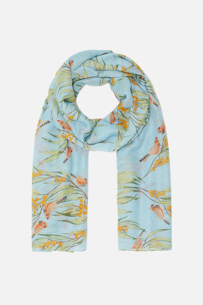Princess Highway - Zebra Finch Scarf - blue