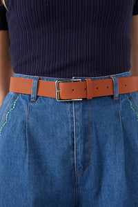 Princess Highway - Tan Faux Nubuck Belt - tan