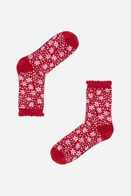 Princess Highway - Red Valentina Socks - red