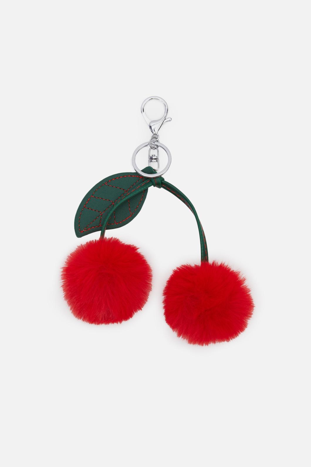 Princess Highway - Plush Cherry Bag Charm - red