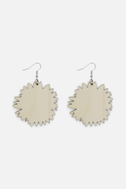 Princess Highway - Large Sunflower Earrings - yellow