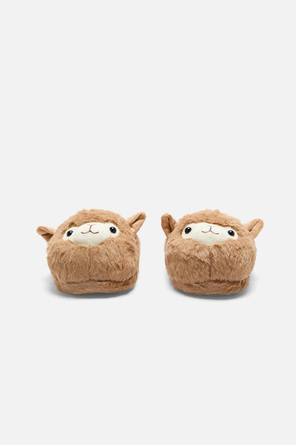 Princess Highway - Llama Slippers - tan