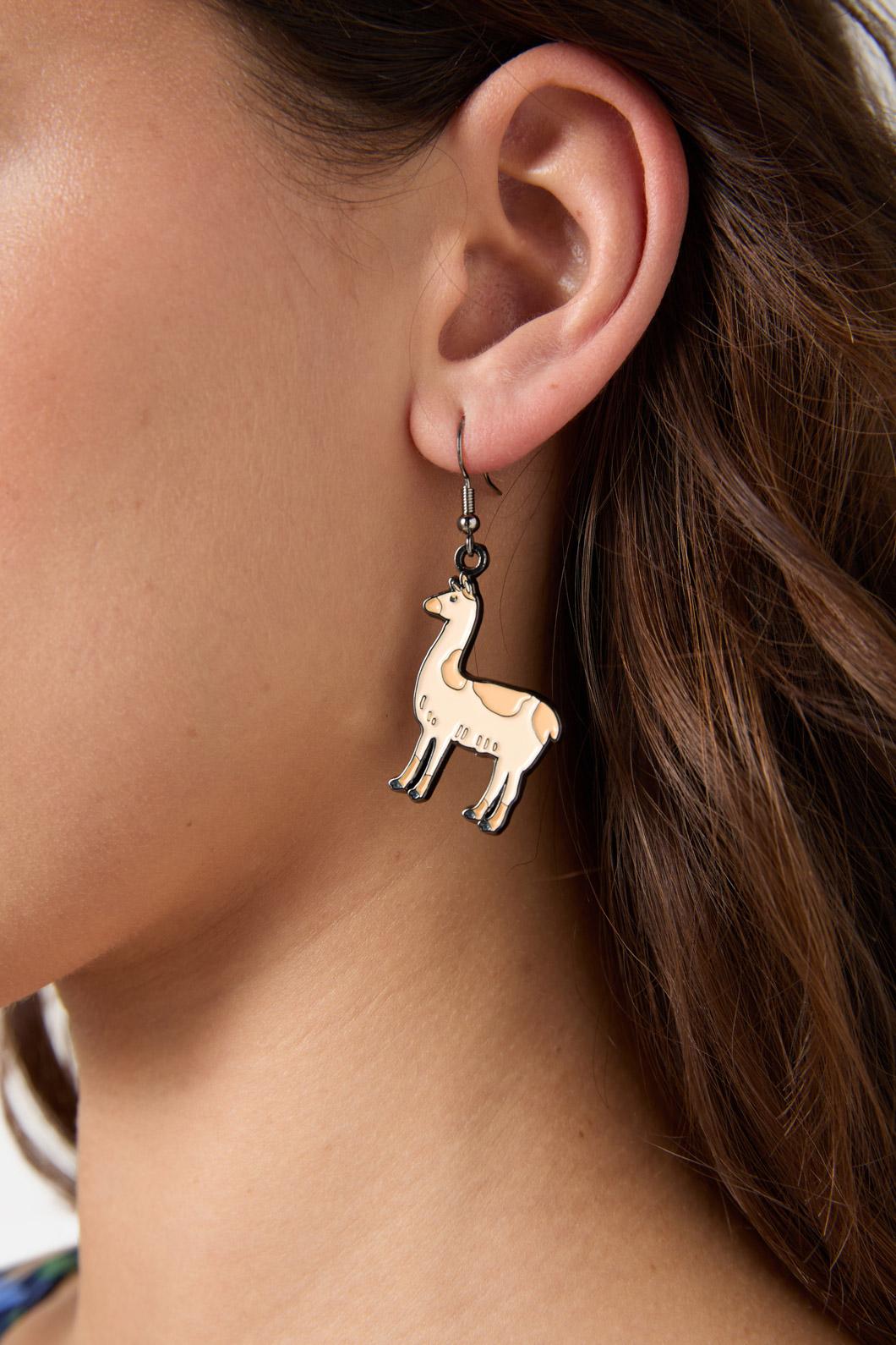 Princess Highway - Llama Drop Earring - tan