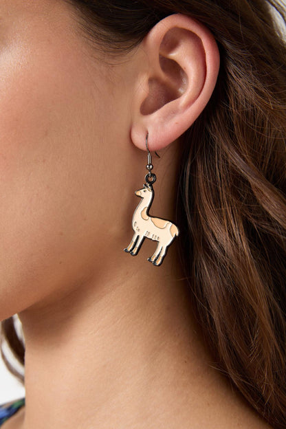 Princess Highway - Llama Drop Earring - tan