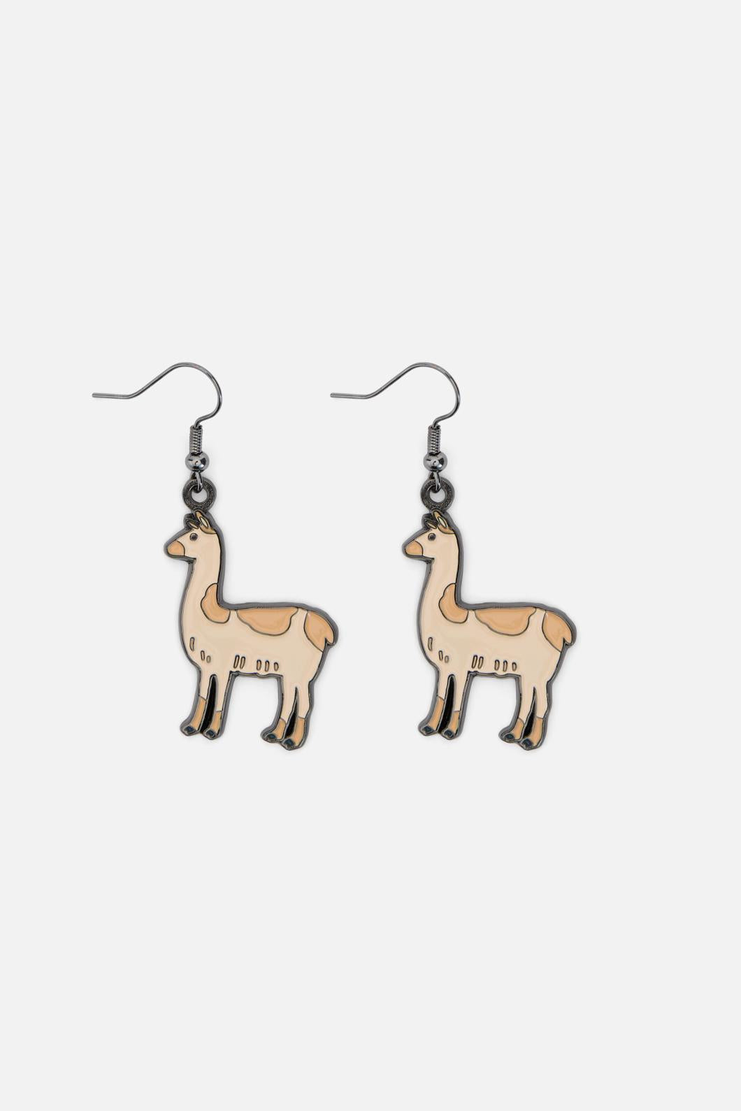 Princess Highway - Llama Drop Earring - tan