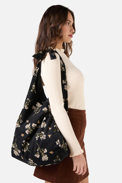 Princess Highway - Flora Bee Slouchy Bag - black