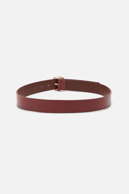 Princess Highway - Dark Red Circle Buckle Belt - dark-red